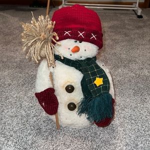 Solid Snowman Standing Figurine